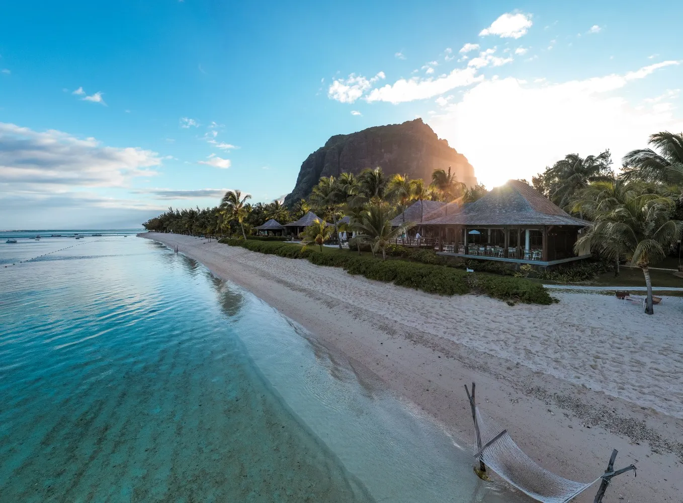 Le Morne coastline in south west Mauritius