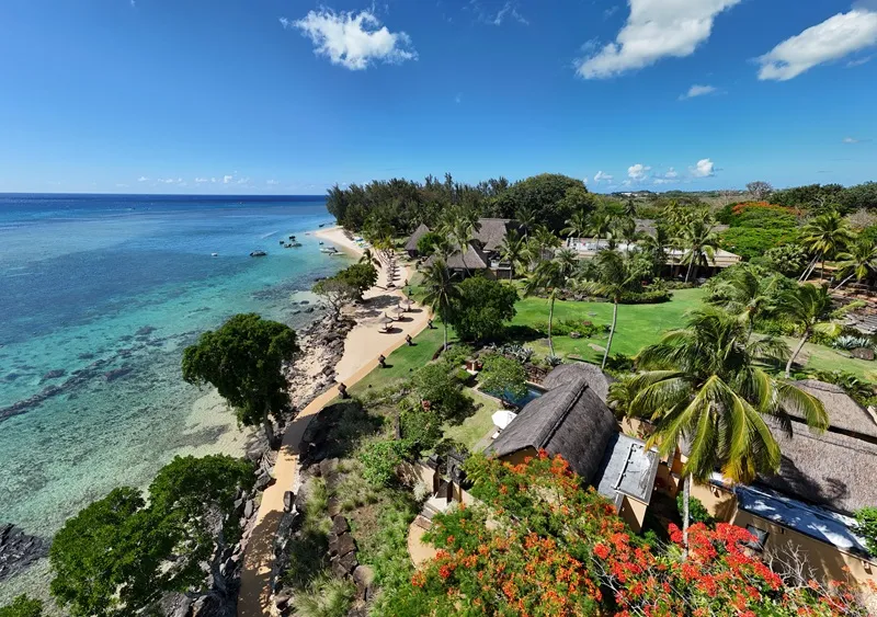 Luxury villa setting at The Oberoi Beach Resort Mauritius