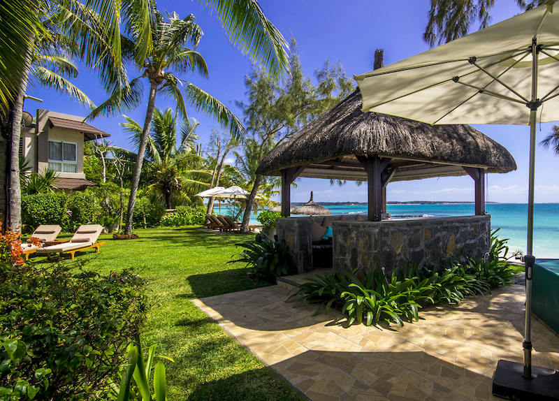 Beach villa in Mauritius. Luxury beach front accommodation on the island. AirBnB Mauritius