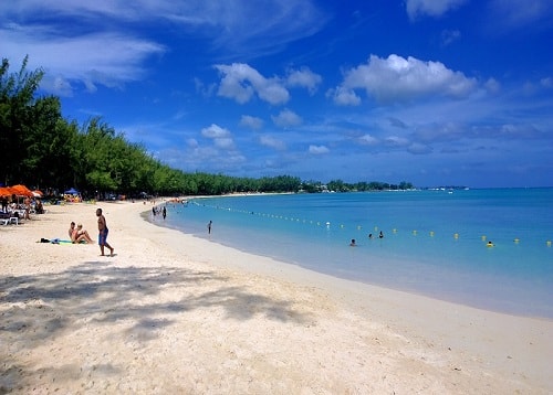 Choisy beach in Mauritius is in the north and is a very popular beach.