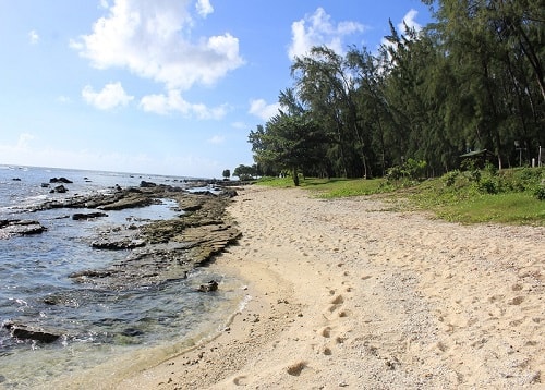 Pointe aux Piments beach in Mauritius